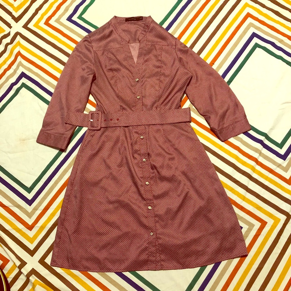 The limited size zero button down dress